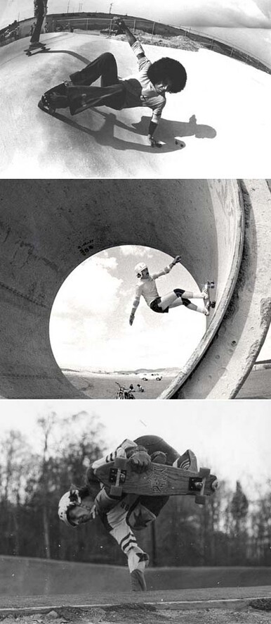 old school skateboarding