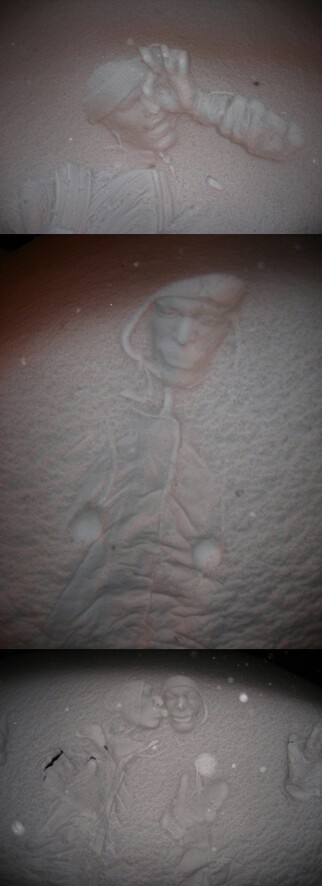 snow prints, aly lenon