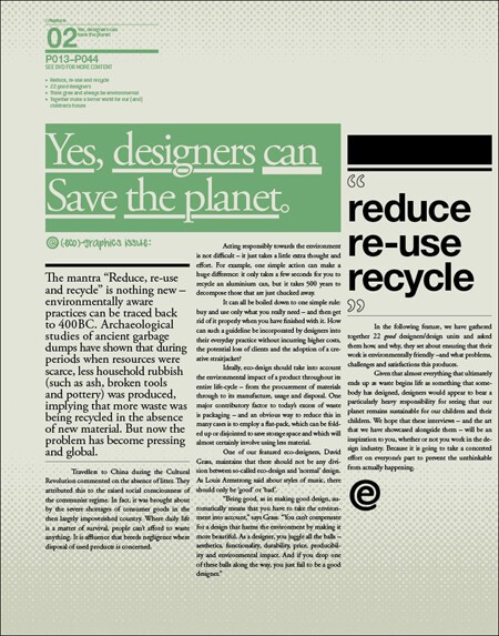 idn v17n3: eco-graphics issue (let's go green) and idn extra 03: society6 (the new twenties)