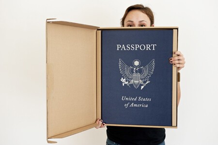 above, passport book