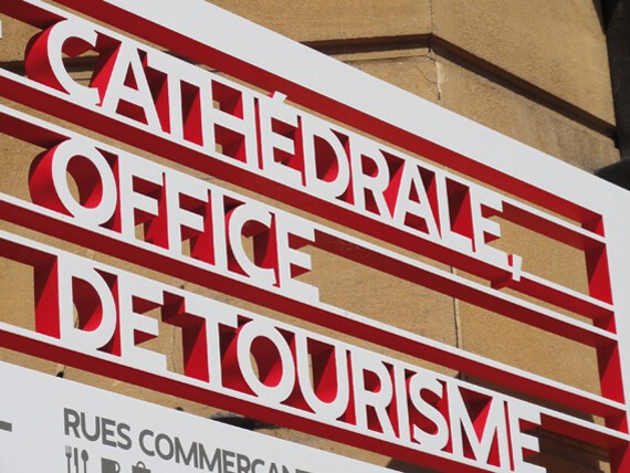 Metz City Signage, France.