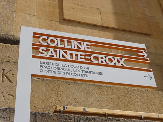 Metz City Signage, France.