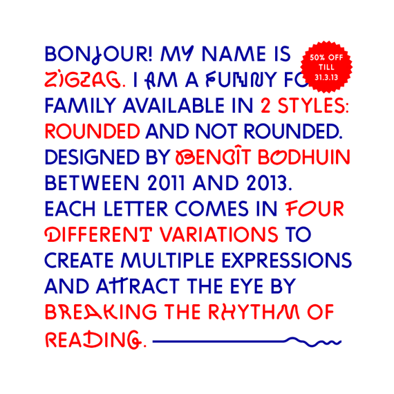 Zig Zag Font.