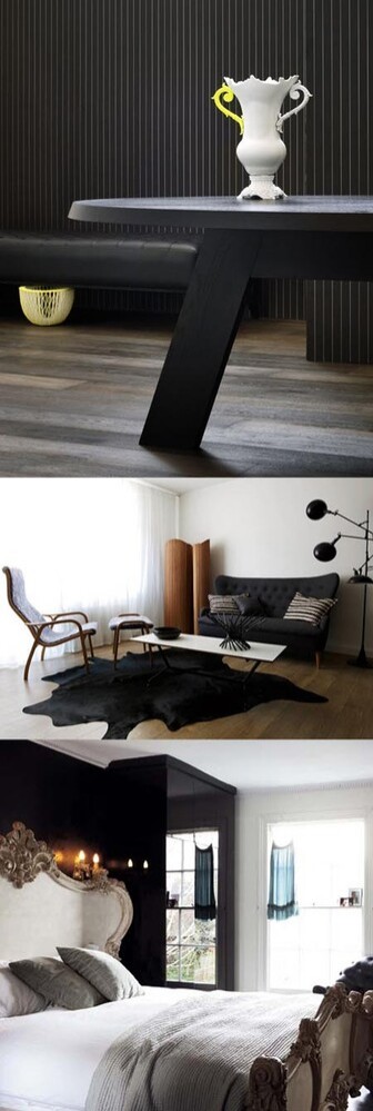 black interiors