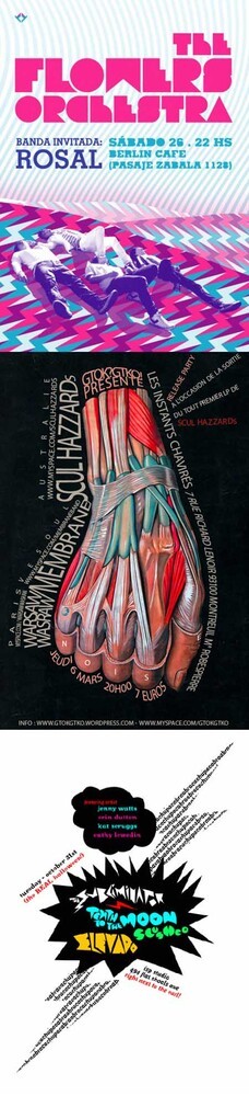 cool gig show flyers
