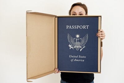 above, passport book