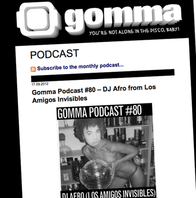 Gomma Podcast #80 - DJ Afro from Los Amigos Invisibles.