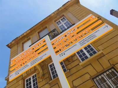 Metz City Signage, France.