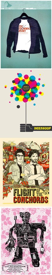 50 amazing gig posters / 50 posters con un diseño brutaaal...