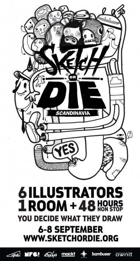 sketch or die scandinavia, 6th and 8th September