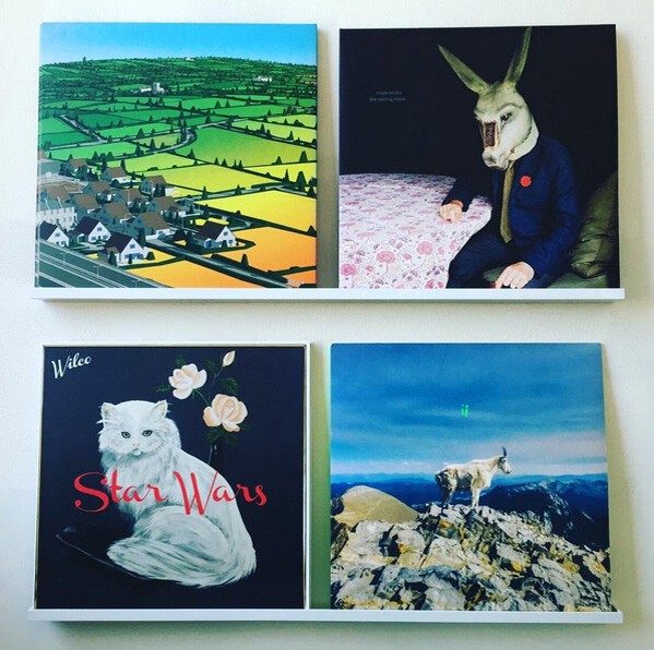 Stefan Sagmeister album covers.