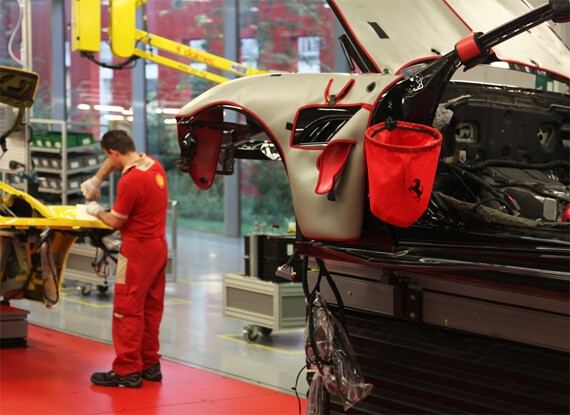 Ferrari factory tour.