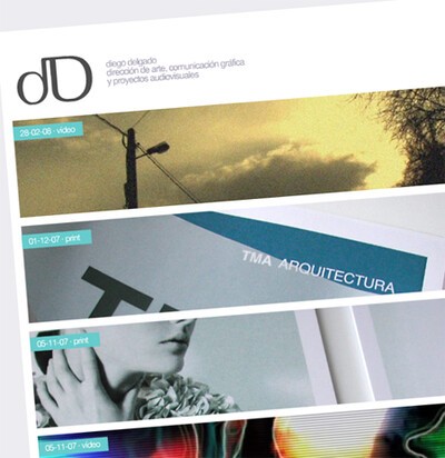 diego delgado sigue renovando su web...