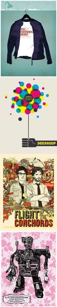 50 amazing gig posters / 50 posters con un diseño brutaaal...