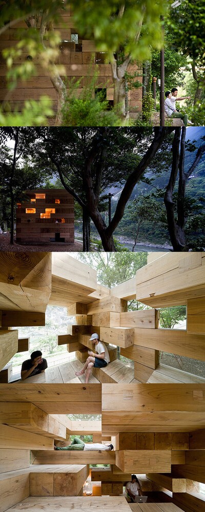 fujimoto, wooden house