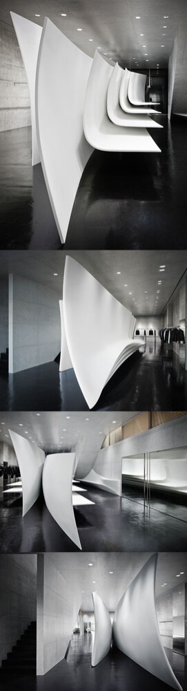 la tienda de  zaha hadid para neil barrett en tokyo / neil barrett store by zaha hadid in tokyo
