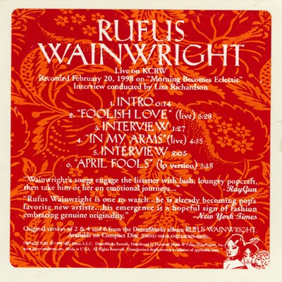 rufus wainwright, i don´t know what it is