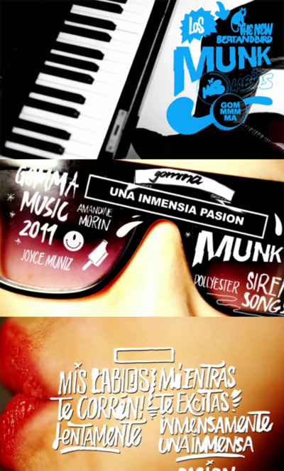 munk, "mis labios" video