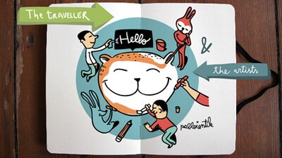 illustration around the world
