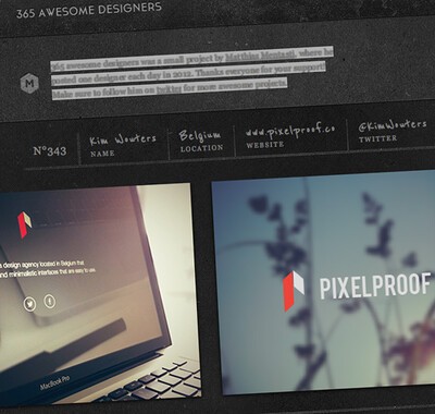 365 Awesome Designers.