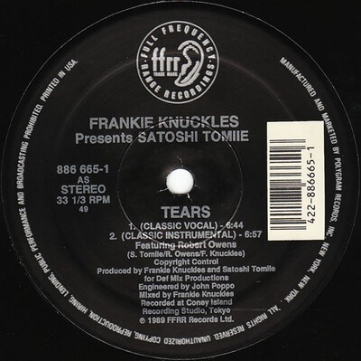 Frankie Knuckles pres. Satoshi Tomiie - "Tears" (Kizum Dub Edit)