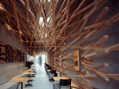 Kengo Kuma, Starbucks Coffee.